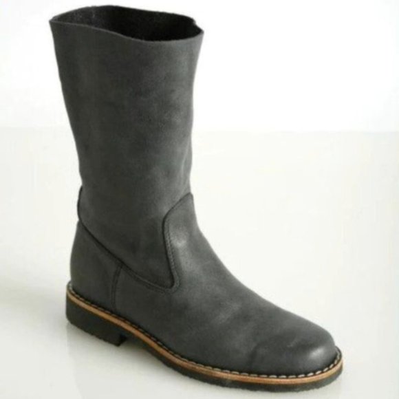 Roots Tribe Rollover Boots - Grey - Picture 1 of 5
